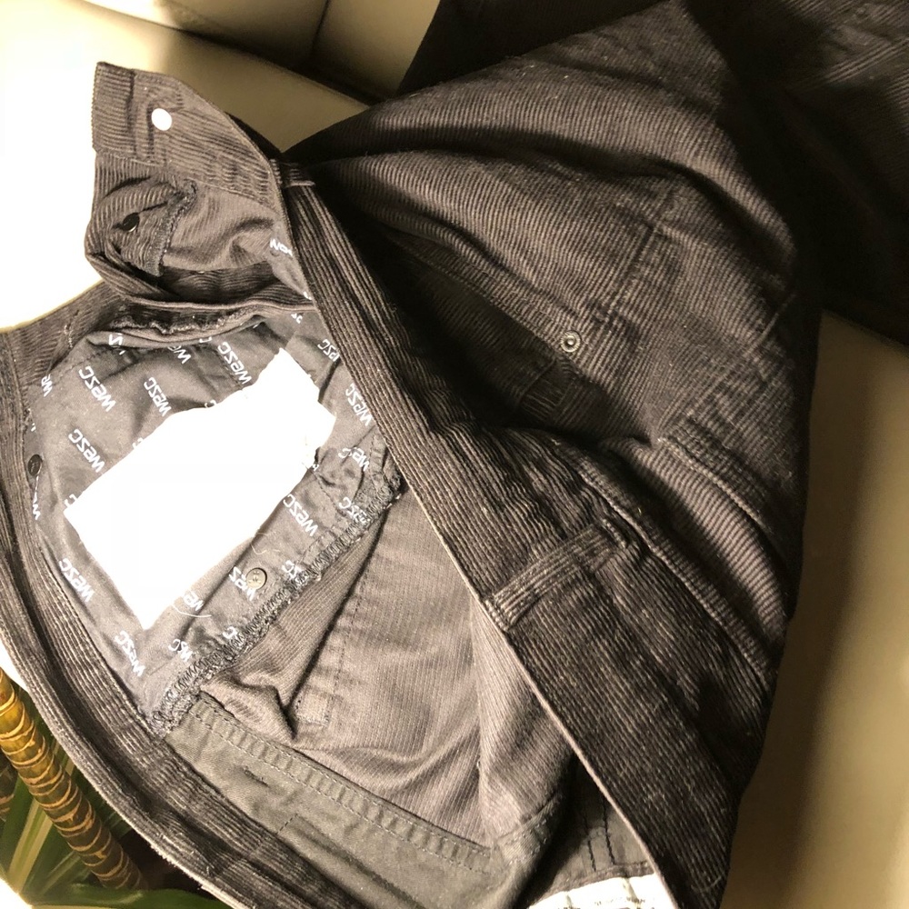 WESC 32x32 courdorouy jeans black NWT